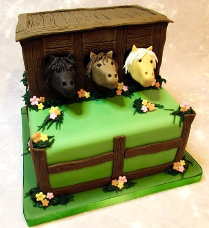 Horse themed cake Horse themed cake