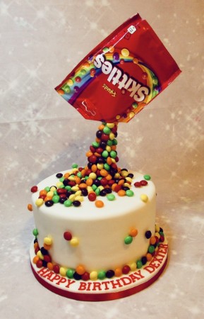 Anti Gravity Skittles cake Anti Gravity Skittles cake