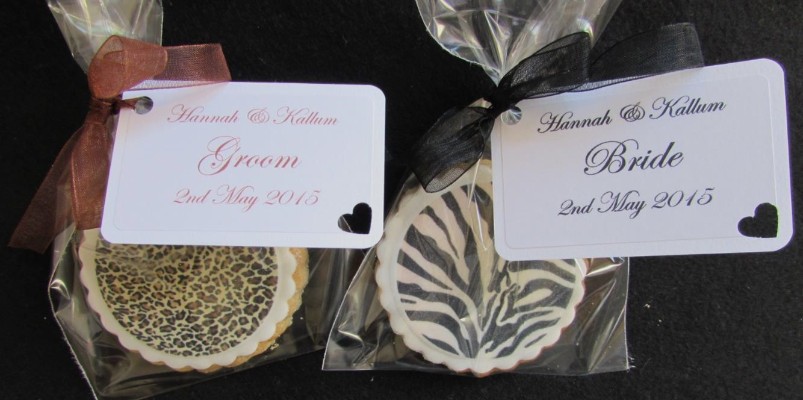 Printed wedding cookies