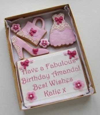 Pretty Ladies Lace Cookie Card