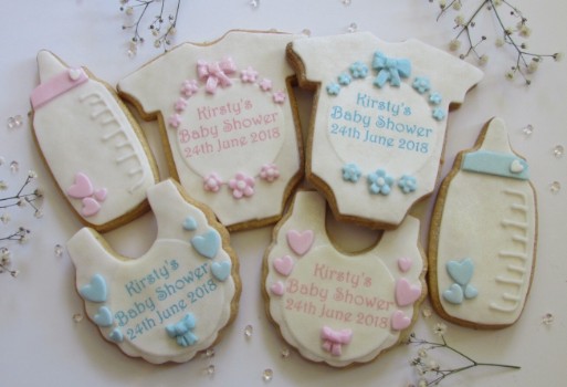Personalised Baby Shower cookies Personalised Baby Shower cookies