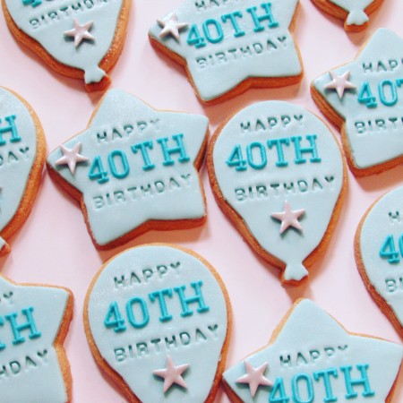 Birthday Star and Balloon Cookies Birthday Star and Balloon Cookies