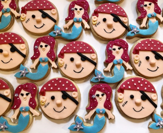 Pirate and Mermaid Cookies Pirate and Mermaid Cookies