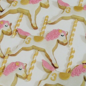 Carousel horse cookies