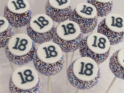 18th birthday cake pops 18th birthday cake pops
