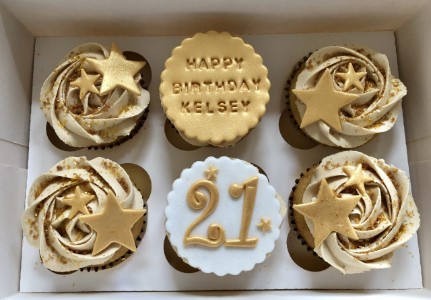 21st birthday cupcakes