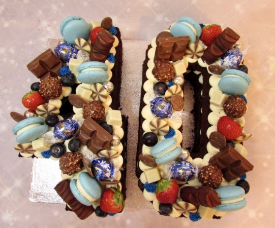 Loaded number 40 cake Loaded number 40 cake